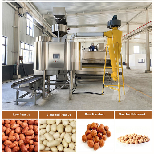 Latest company news about Peanut Air Blancher Peeling Rate:99% No damage No wearing parts