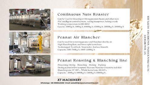 Latest company news about Revolutionize Your Peanut Processing with XT MACHINERY's Advanced Peanut Roasting and Blanching Line