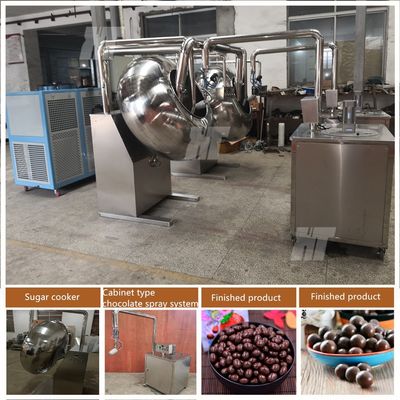 Good price Food Grade 304 Chocolate Coating Machine 70kg Candy Panning Machine With Polish online