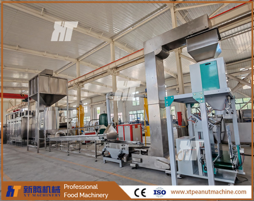Advanced Temperature Control Peanut Roasting Peeling Line Blanched Peanut Processing Plant