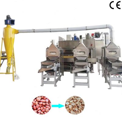 Good price Stainless Steel Fully Auto Split Peanut Blancher Machine SUS304 for Blanching & Splitting Peanuts online
