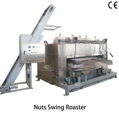 Good price 50kg/h Stainless Steel Coated Nuts Swing Roaster Japanese Beans Swing Oven online
