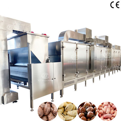 Good price SS304 Food Grade Continuous Nuts Roasting Machine Commercial Baking Oven for Factory Use online