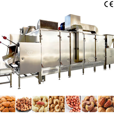 Good price Continuous Belt Type Roasting Machine with 500kg/h-1000kg/h Capacity for Nut Processing Plants online
