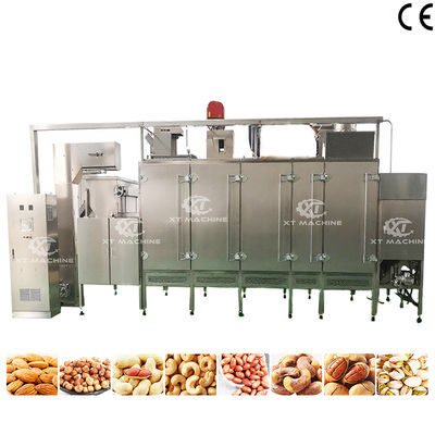 Good price Continuous Nuts Roaster Machine with 5-15min Roast Time Adjustable Conveying Speed and Food Grade 304 Stainless Steel online