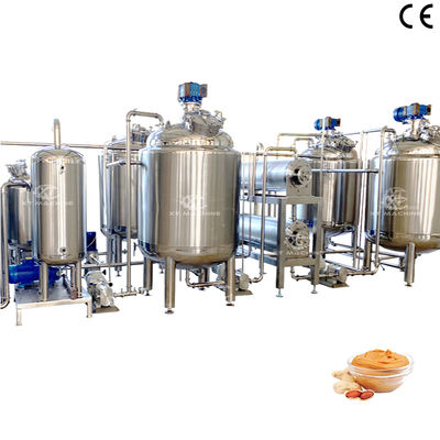 Good price SS304 Peanut Butter Blending Tank with Cooling and De-gassing for Industrial Emulsifying Mixing online