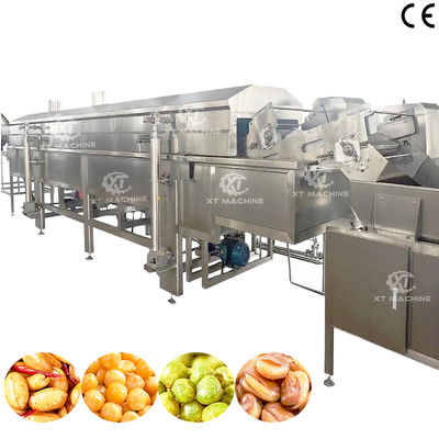 Good price Stainless Steel Industrial Automatic Continuous Frying Machine with Oil-Water Separation for Nut Processing online