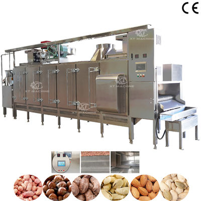 Good price Food Grade Small Scale Continuous Nuts Roaster with PLC Control for Nuts Processing Plants online