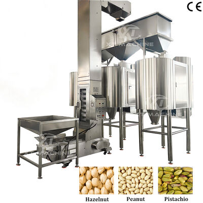 Good price Sturdy Durable Whole Kernel Peanut Blanching Machine Hazelnut Blancher with PLC Control System online
