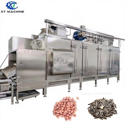 Good price Continuous Peanut Roasting Machine with PLC Control, Stainless Steel Construction, and 3000kg/h Capacity online