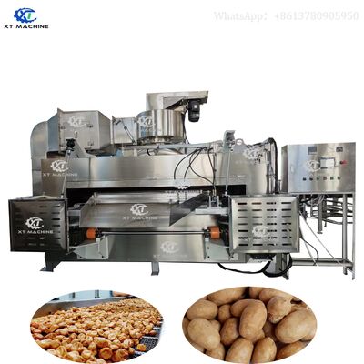 Good price 304 Stainless Steel Swing Coated Peanut Roaster with 50 kg/h Capacity and Gas-Fired Oil-Fired Operation online
