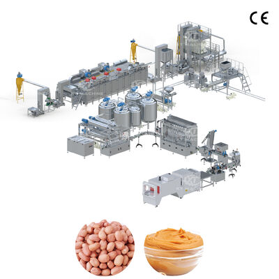Good price 300-5000kg/h Big Capacities Peanut Butter Production Line with Dual-Stage Grinding and PLC Control online