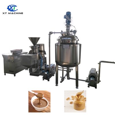 Good price 200kg/h Small Capacity Peanut Butter Production Line Stainless Steel Easy Operate Almond Hazelnut Paste Making Machine online