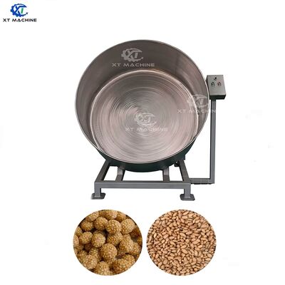 Good price 100kg/h Semi-Automatic Stainless Steel Peanut Batch Coating Machine for Seed and Nut Processing online