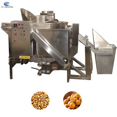 Good price Automatic Temperature Control Stainless Steel 304 Gas Fryer with 350L Oil Capacity for Peanut and Bean Frying online