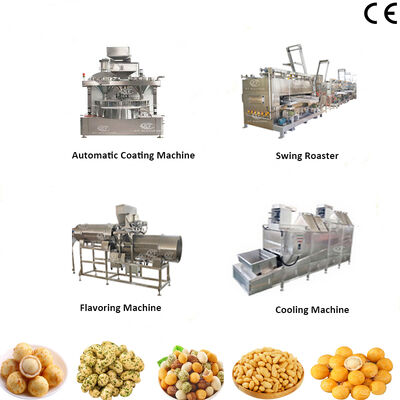 Good price Customizable SUS304 200kg/h-500kg/h Nuts Coating and Roasting Production Line for Efficient Food Roasting Processing online