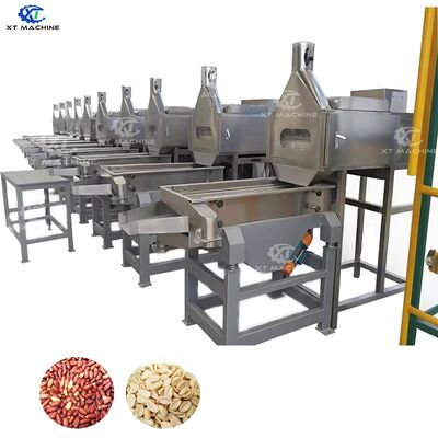 Good price PLC-Controlled Split Peanut Blanching Machine with 800-1000kg/h Capacity and 98-99% Peeling Rate online