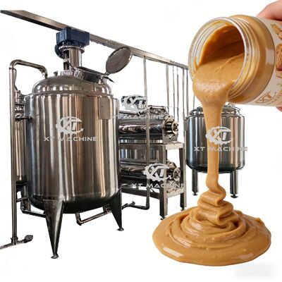 Good price SUS304 Stainless Steel 3-Layer Insulation Cooling and Blending Tank with 200-2000L Capacity for Peanut Butter Production online