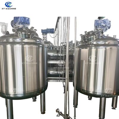 Good price SUS304 Stainless Steel Peanut Butter Mixing Tank with Triple-Layer Design and 200-2000L Capacity for Efficient Cooling and Blending online