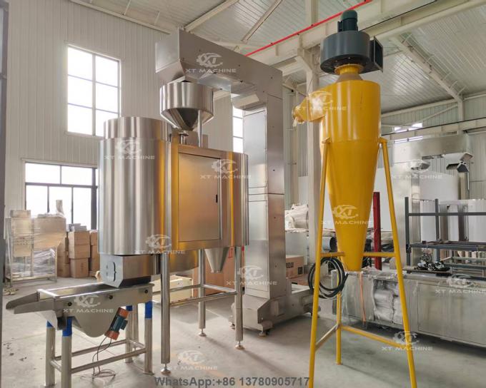 500kg-h-peanut-hazelnut-blanching-machine-with-plc-control-system