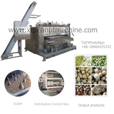 304 Stainless Steel Nuts Roaster Machine with 50kg/h Capacity and 220V/380V Voltage for Even Heating