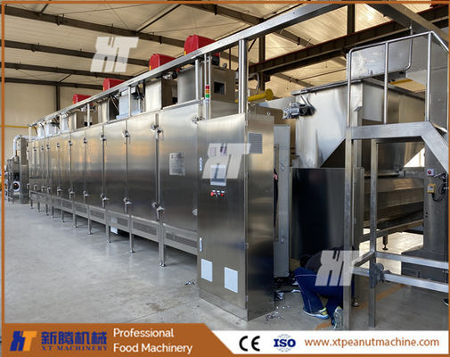 Electric Continuous Multifunctional Peanut Roaster Nut Roasting Oven with SUS304 Material and 300kg/h--1000kg/h Capacity