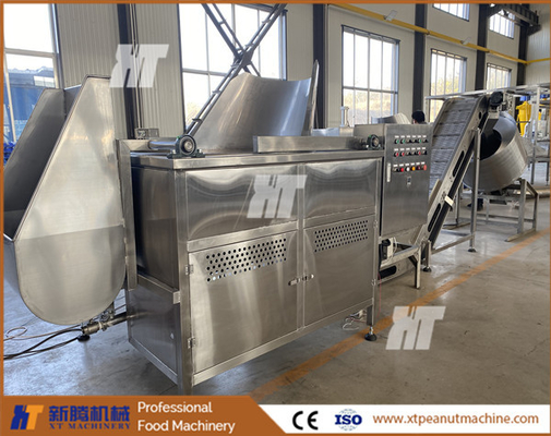 Good price Food Grade 304 Peanut Frying Machine Green Peas Frying Machine Production Line 300kg/H online