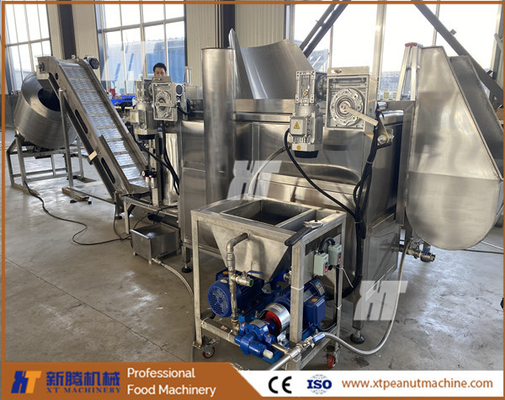 Good price Stable Peanut Fryer Machine For Frying Groundnut Flavoring Machine 350kg/H online
