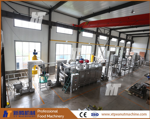 Full Automatic Nuts Roaster Machine Continuous 300kg/H Peanut Roasting Equipment
