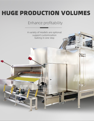 Good price Food Safety Continuous Nuts Roaster Nuts Baking Oven 2000KG/H online