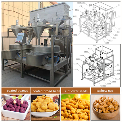 Automatic Peanut Coating Machine With PLC Control System