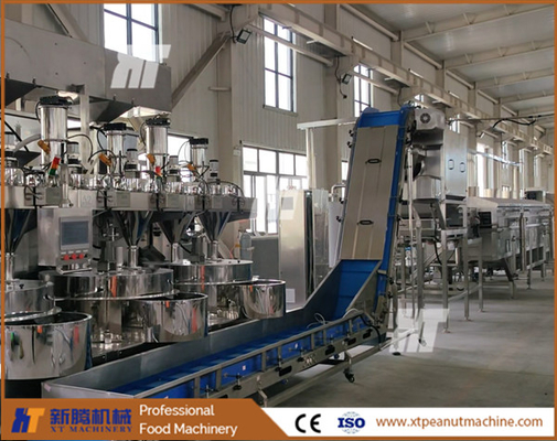 Automated Coated Peanut Frying Plant Peanut Coating And Frying Production Line