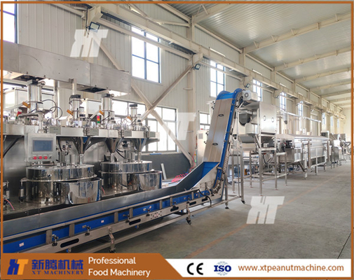 Highly Operational Peanut Coating Frying Flavoring Processing Plant Coated Peanut Frying Flavoring Line