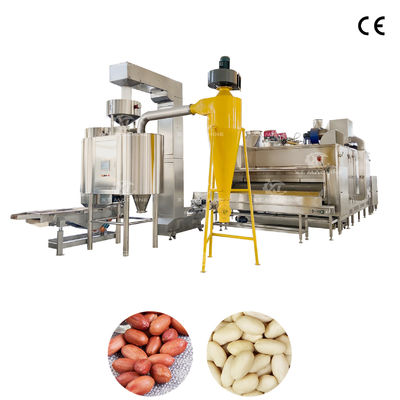 Good price 500kg/h Stainless Steel Air Peanut/Hazelnut/Pistachio Blanching Machine with PLC Control for Efficient Peeling online