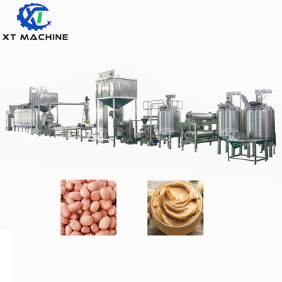Efficient Peanut Butter Processing Line Peanut Butter Processing Equipment with dual-stage grinding capabilities