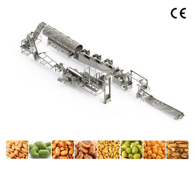 Customizable commercial fully Automatic Fried Peanut Production Line Fried Nuts Production Line