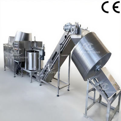 304 Stainless Steel Peanut Frying Machine with Intelligent Temperature Control and 350L Oil Capacity