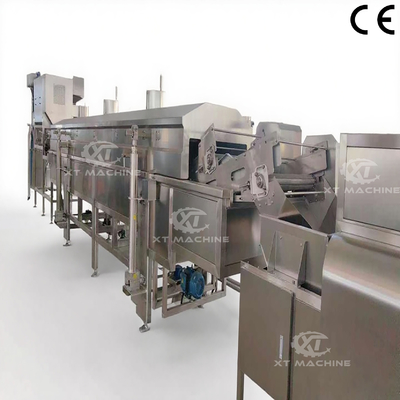 Stainless Steel Continuous Frying Machine For Peanut And Cashew Nuts At 0.6-0.8Mpa