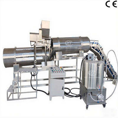 Good price Fully Automatic High Precision Seasoning Machine Double Drum Flavoring Machine For Nuts Snacks Meat online