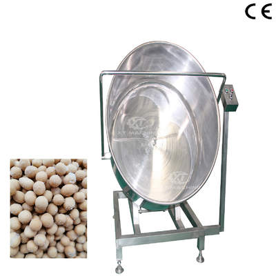 Almond Peanut Single Powder Coating Machine SUS304 Automatic Powder Coating Machine 0.55kw With Electricity Heating Method