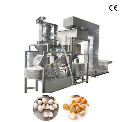 SUS304 fish skin peanut/crispy peanut coating machine automatic feeding powder