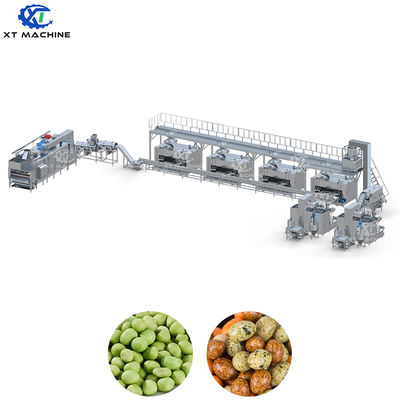 Fully Automatic 500-1000kg/h Peanut Coating Machine with PLC Control and 304 Food-Grade Stainless Steel