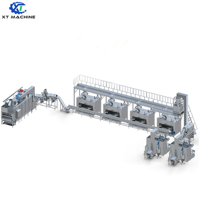 500-1000kg/h Sesame Peanut Coating And Roasting Machine Nuts Coating And Baking Production Line