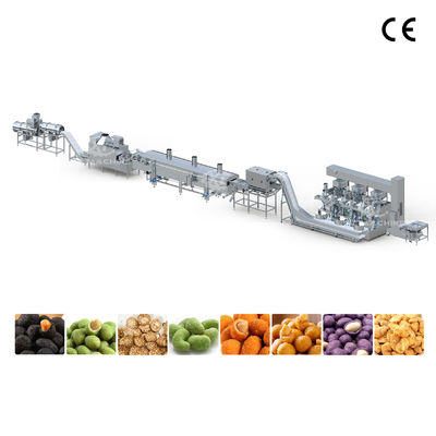 Commercial Coated Peanut Frying Production Line Frying Processing Machine with Stainless Steel 304
