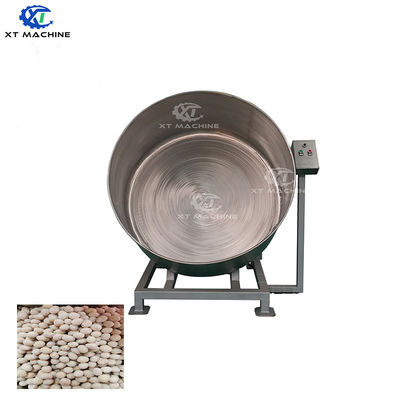 Small Capacity Semi-Automatic Peanut Batch Coating Machine with 304 Stainless Steel Construction