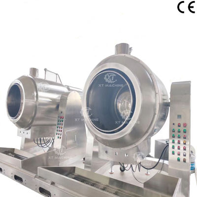 80kg/batch Stainless Steel SUS304 Sugar Coating Machine with Automatic Temperature Control for Nut Roasting