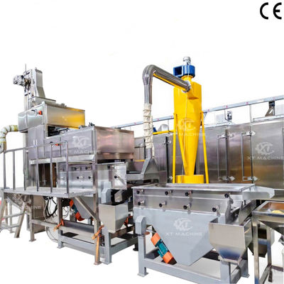 Good price 600-800kg/h Full Automatic Split Peanut Peeling Machine Peanut Air Blancher for Food Industry online
