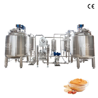 Good price Three-layer stainless steel Peanut Butter Cooling/Blending Tank Industrial Emulsifying Mixing tank online