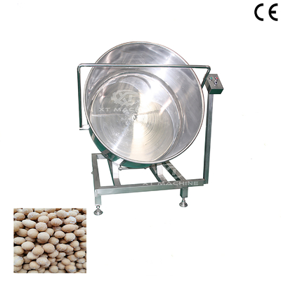 Good price Almond Peanut Single Powder Coating Machine SUS304 Automatic Powder Coating Machine 0.55kw With Electricity Heating Method online