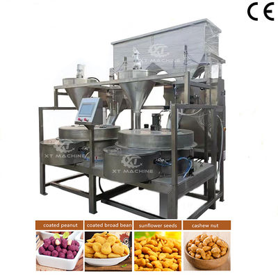 Good price SUS304 Food Grade PLC Controlled Coated Nut Snacks Making Machine with 500-1000kg/h Capacity for Nut Processing online